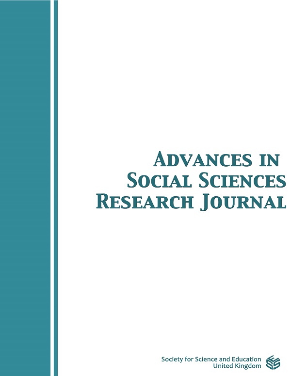					View Vol. 1 No. 2 (2014): Advances in Social Sciences Research Journal
				