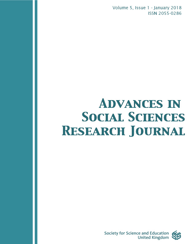 					View Vol. 5 No. 1 (2018): Advances in Social Sciences Research Journal
				