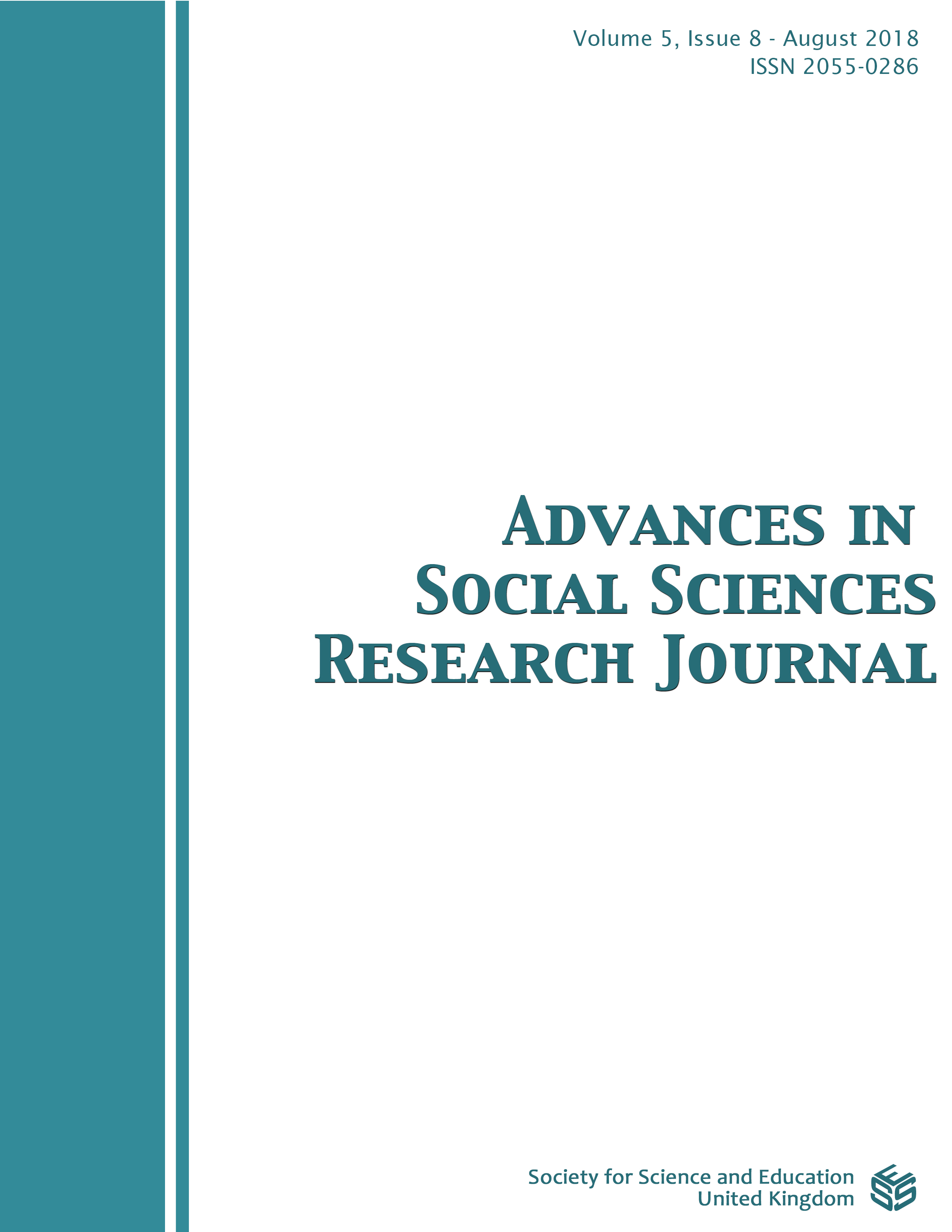 					View Vol. 5 No. 8 (2018): Advances in Social Sciences Research Journal
				