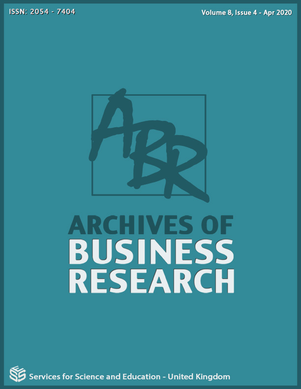 					View Vol. 8 No. 4 (2020): Archives of Business Research
				